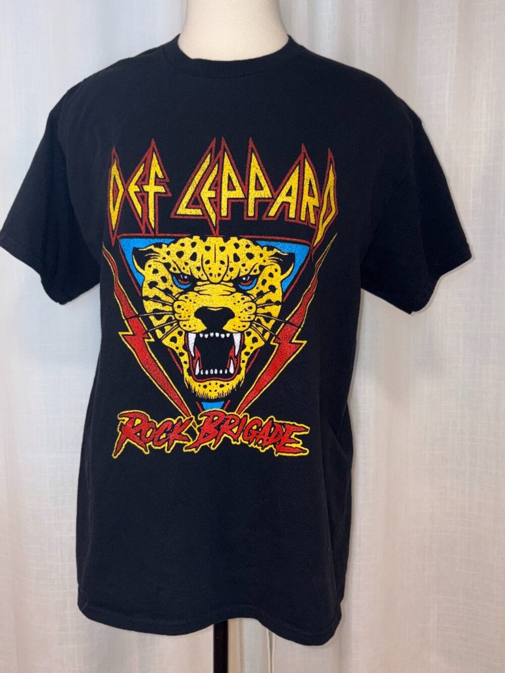 Def Leppard Rock Brigade Panther- Cotton Concert Crewneck